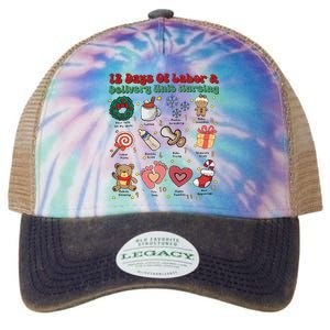 Labor And Delivery Christmas Labor And Delivery Nurse L&D Nurse Era Legacy Tie Dye Trucker Hat