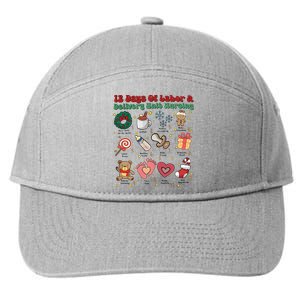 Labor And Delivery Christmas Labor And Delivery Nurse L&D Nurse Era 7-Panel Snapback Hat