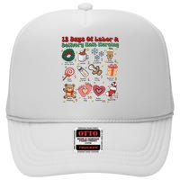 Labor And Delivery Christmas Labor And Delivery Nurse L&D Nurse Era High Crown Mesh Back Trucker Hat