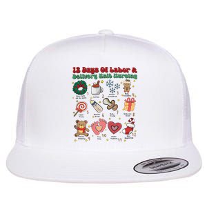 Labor And Delivery Christmas Labor And Delivery Nurse L&D Nurse Era Flat Bill Trucker Hat