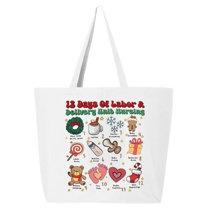 Labor And Delivery Christmas Labor And Delivery Nurse L&D Nurse Era 25L Jumbo Tote