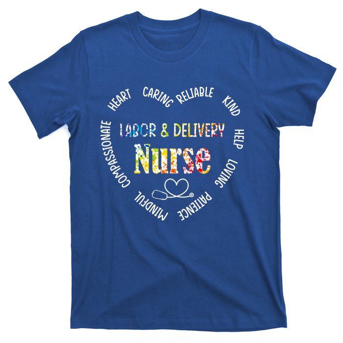 Labor And Delivery Nurse Heart Gift T-Shirt