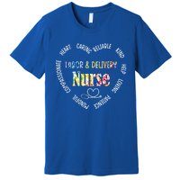 Labor And Delivery Nurse Heart Gift Premium T-Shirt