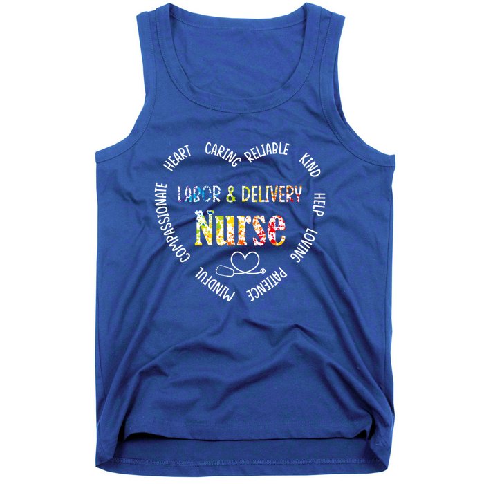 Labor And Delivery Nurse Heart Gift Tank Top