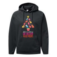 Labor and Delivery We Deliver The Best Presents Nurse Xmas Performance Fleece Hoodie