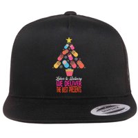 Labor and Delivery We Deliver The Best Presents Nurse Xmas Flat Bill Trucker Hat