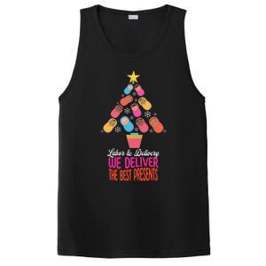 Labor and Delivery We Deliver The Best Presents Nurse Xmas PosiCharge Competitor Tank