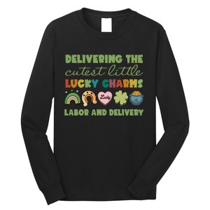 Labor And Delivery Nurse St. Patrick's Day L&D Nurse Long Sleeve Shirt