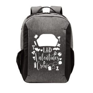 L And D Valentines Nurse Crew Valentines Day Labor And Delivery Great Gift Vector Backpack