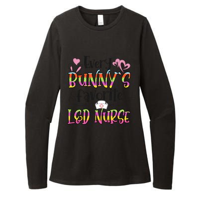 L And D Nurse Bunny's Favorite Nurse Easter Day Gift Womens CVC Long Sleeve Shirt