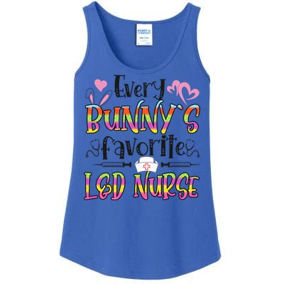 L And D Nurse Bunny's Favorite Nurse Easter Day Gift Ladies Essential Tank