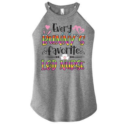 L And D Nurse Bunny's Favorite Nurse Easter Day Gift Women's Perfect Tri Rocker Tank