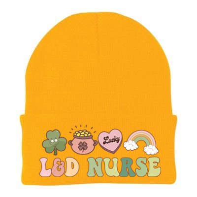 L And D Nurse Labor And Delivery Nurse St Patrick's Day Gift Knit Cap Winter Beanie