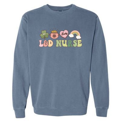 L And D Nurse Labor And Delivery Nurse St Patrick's Day Gift Garment-Dyed Sweatshirt