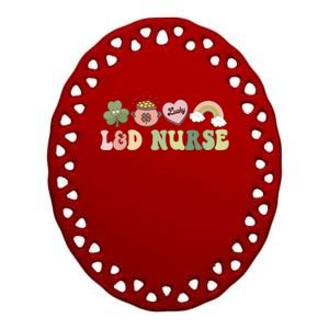 L And D Nurse Labor And Delivery Nurse St Patrick's Day Gift Ceramic Oval Ornament