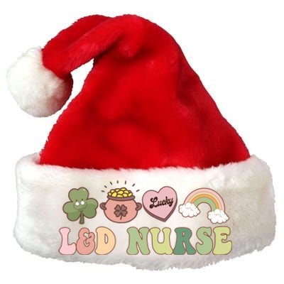 L And D Nurse Labor And Delivery Nurse St Patrick's Day Gift Premium Christmas Santa Hat