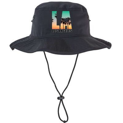 Los Angeles Design La Palm Tree Sunset Boulevard Funny Gift Bucket Hat