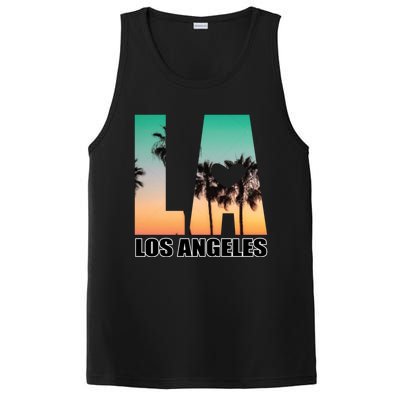 Los Angeles Design La Palm Tree Sunset Boulevard Funny Gift PosiCharge Competitor Tank