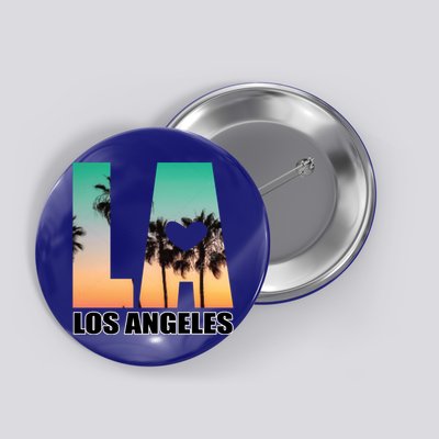 Los Angeles Design La Palm Tree Sunset Boulevard Funny Gift Button