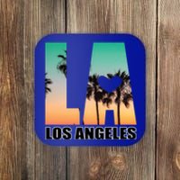 Los Angeles Design La Palm Tree Sunset Boulevard Funny Gift Coaster