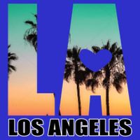 Los Angeles Design La Palm Tree Sunset Boulevard Funny Gift 16 in Basic Backpack
