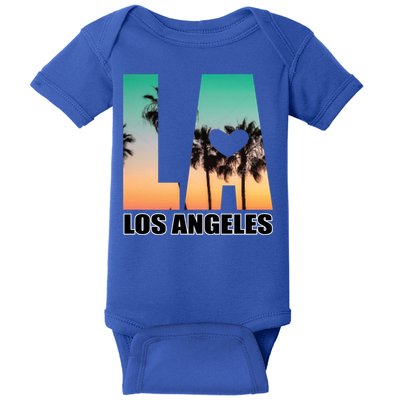 Los Angeles Design La Palm Tree Sunset Boulevard Funny Gift Baby Bodysuit