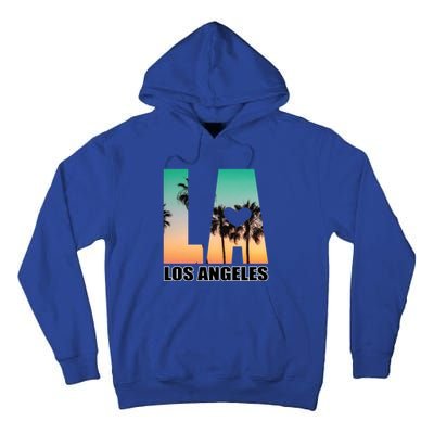 Los Angeles Design La Palm Tree Sunset Boulevard Funny Gift Tall Hoodie