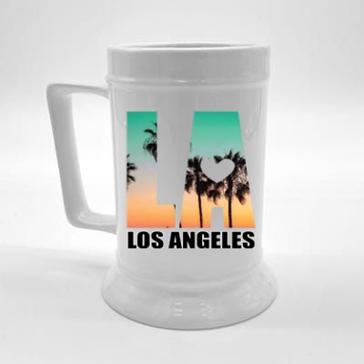 Los Angeles Design La Palm Tree Sunset Boulevard Funny Gift Beer Stein