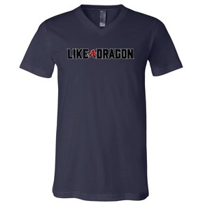 Like A Dragon & Yakuza Black Logo V-Neck T-Shirt