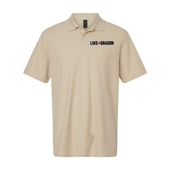 Like A Dragon & Yakuza Black Logo Softstyle Adult Sport Polo