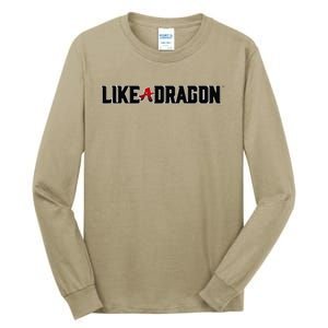 Like A Dragon & Yakuza Black Logo Tall Long Sleeve T-Shirt