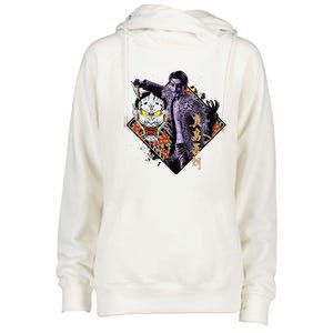 Like A Dragon & Yakuza Goro Majima Womens Funnel Neck Pullover Hood