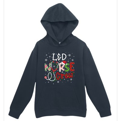 L And D Christmas Nurse Crew Funny Nursing Christmas Pattern Gift Urban Pullover Hoodie