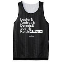 Lester & Andrea & Dennis & Josh & Keith & Blayne Mesh Reversible Basketball Jersey Tank