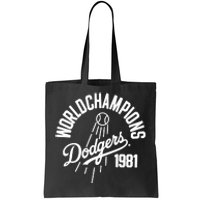 Los Angeles Dodgers 1981 Tote Bag