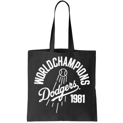 Los Angeles Dodgers 1981 Tote Bag