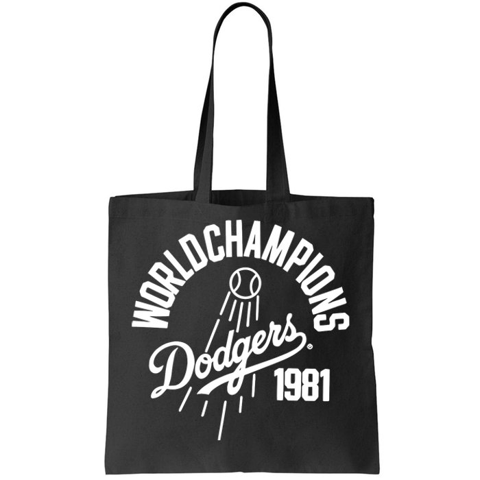 Los Angeles Dodgers 1981 Tote Bag