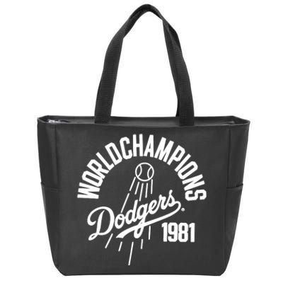 Los Angeles Dodgers 1981 Zip Tote Bag