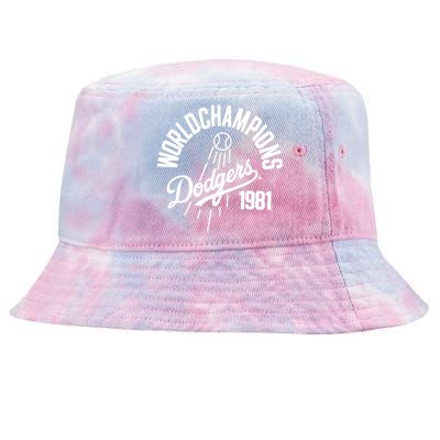 Los Angeles Dodgers 1981 Tie-Dyed Bucket Hat