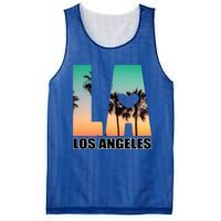 Los Angeles Design La Palm Tree Sunset Boulevard Funny Gift Mesh Reversible Basketball Jersey Tank