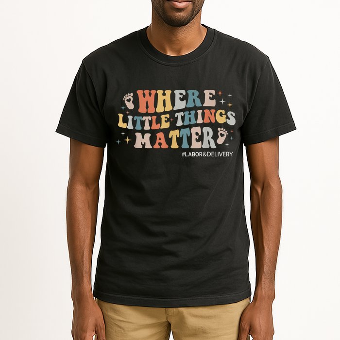 Labor and Delivery Nurse L&D Where Little Things Matter Tall T-Shirt