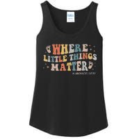 Labor and Delivery Nurse L&D Where Little Things Matter Ladies Essential Tank