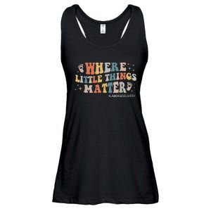 Labor and Delivery Nurse L&D Where Little Things Matter Ladies Essential Flowy Tank