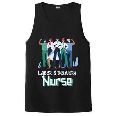 Labor And Delivery Nurse Labor Day Holidays Laborers Workers Gift PosiCharge Competitor Tank