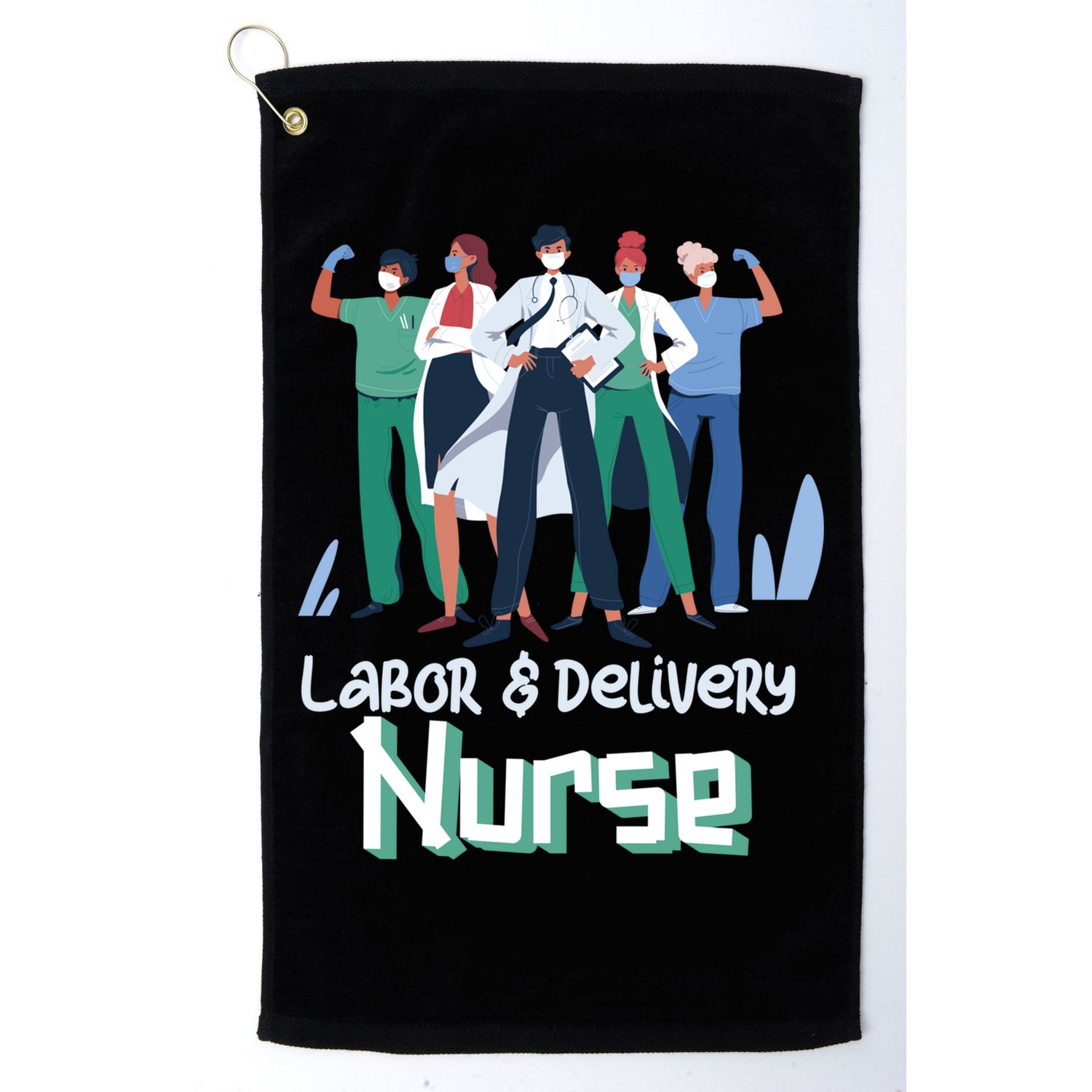 Labor And Delivery Nurse Labor Day Holidays Laborers Workers Gift Golf Towel