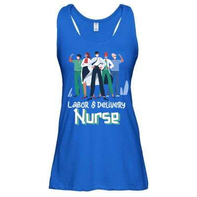 Labor And Delivery Nurse Labor Day Holidays Laborers Workers Gift Ladies Essential Flowy Tank