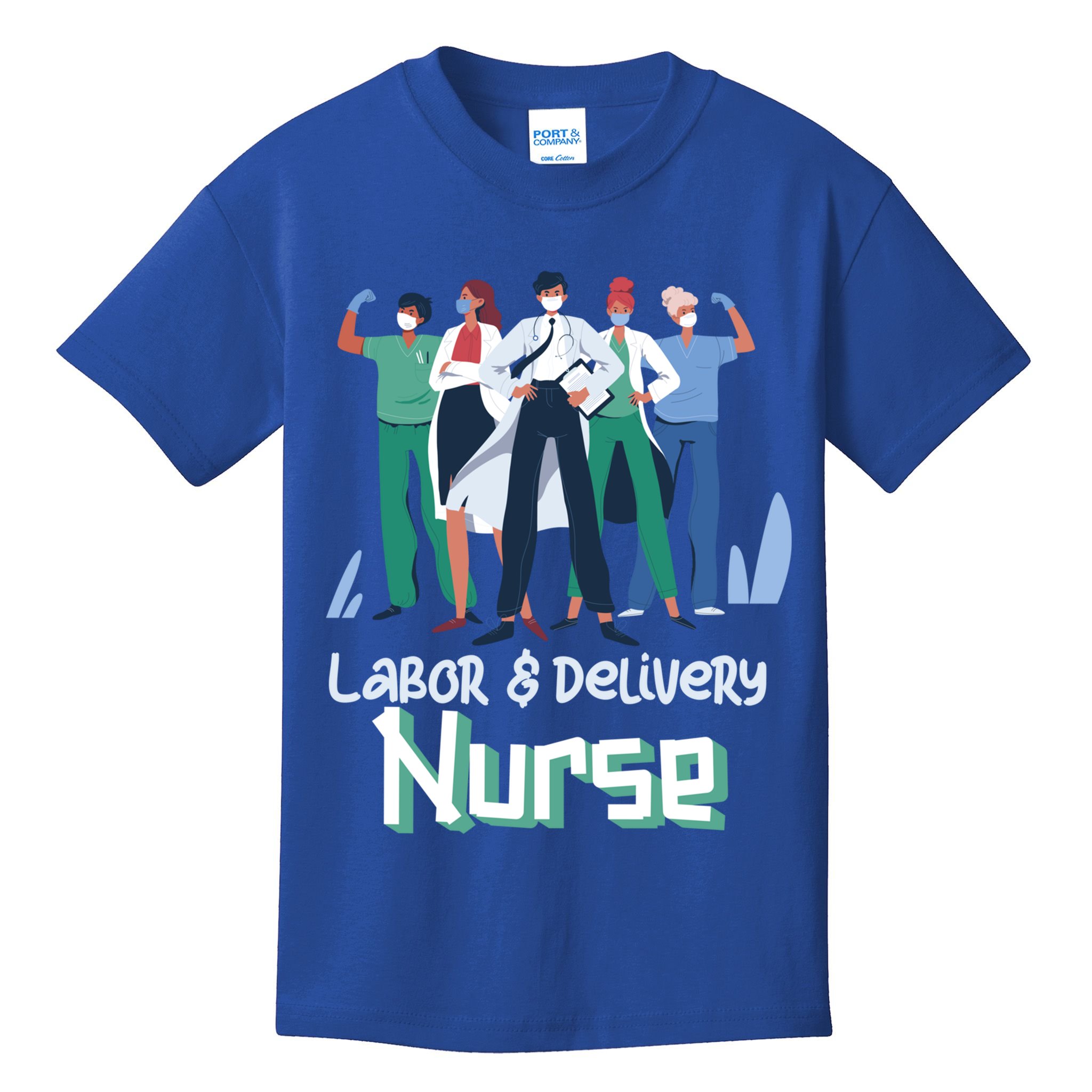 Labor And Delivery Nurse Labor Day Holidays Laborers Workers Gift Kids T-Shirt