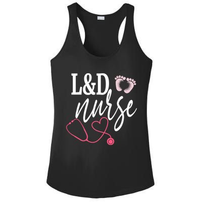 Labor And Delivery Nurse Healthcare Nurse Day Great Gift Ladies PosiCharge Competitor Racerback Tank