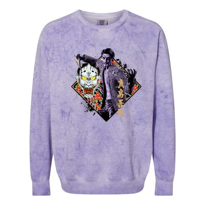 Like A Dragon & Yakuza Goro Majima Colorblast Crewneck Sweatshirt