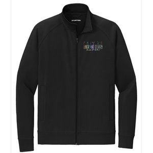 Labor And Delivery Nurse L And D Nursing Wildflower Great Gift Stretch Full-Zip Cadet Jacket